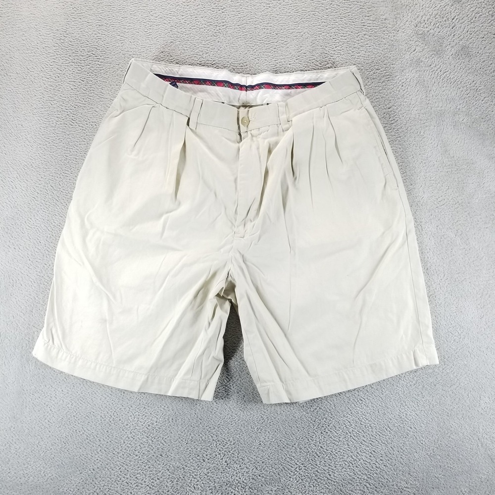Polo‎ Golf Ralph Lauren Shorts Mens 35 Beige Fairway Pleated Chino 8" Golf